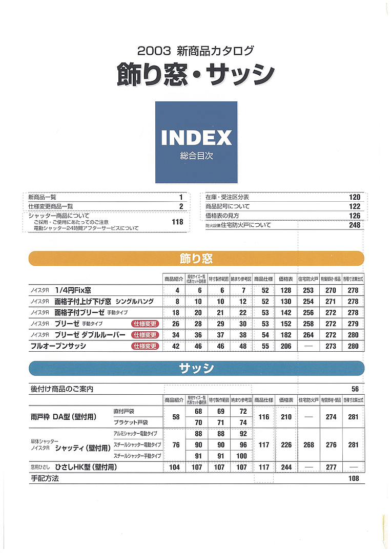 飾り窓・サッシ