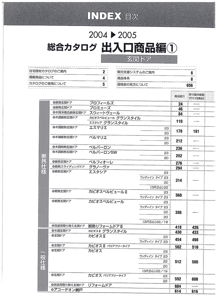 住宅建材総合カタログ 出入口商品編① 玄関ドア